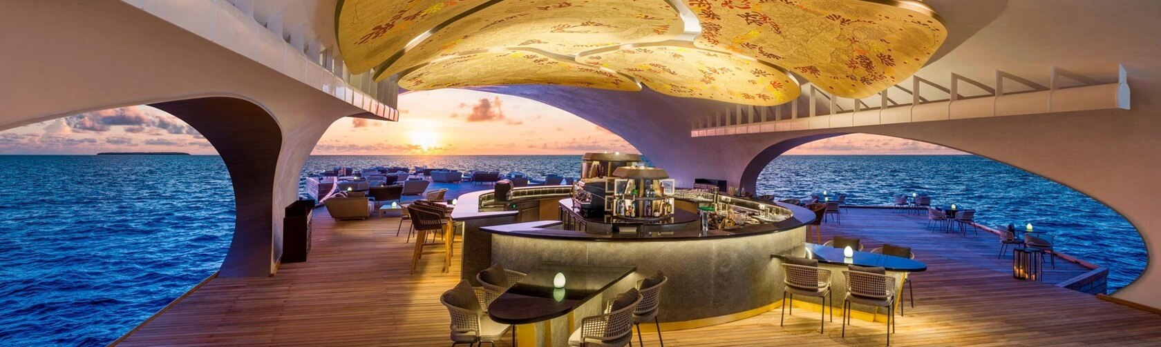 Meilleurs hôtels des Maldives avec bar flottant