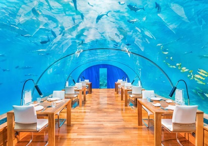Ithaa - the world's first underwater restaurant