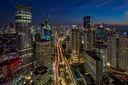 The capital of Indonesia, Jakarta: a tropical city on the exotic coast of Java Sea