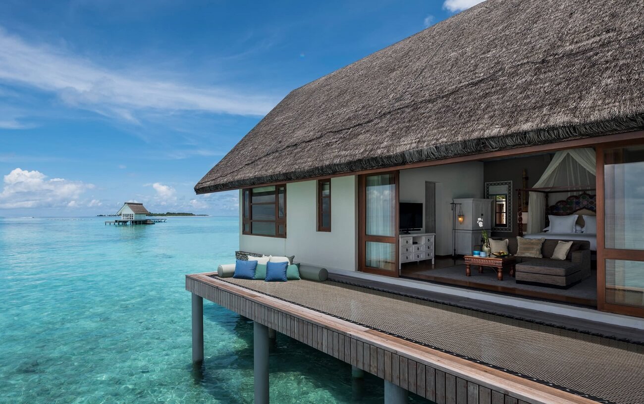 Comfortable villas for three adults in the Maldives