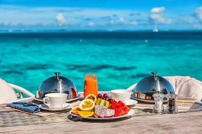 Restaurant menus in the Maldives